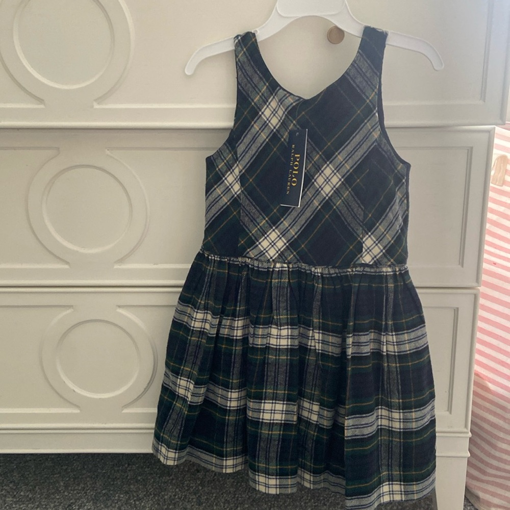 NWT Polo Ralph Lauren Tartan dress. Size 4t